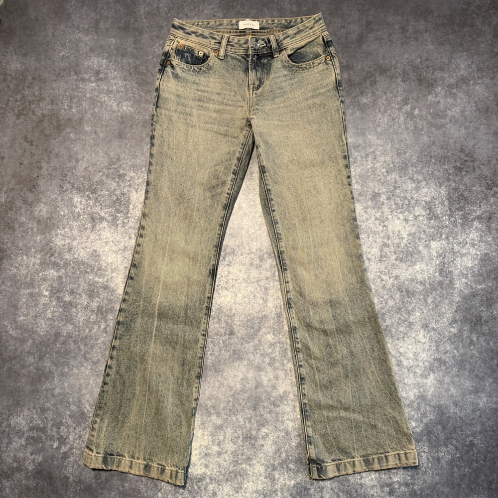 PacSun Jade Low Rise Bootcut Jeans Womens Size 24 Light Wash Denim Y2K Flare